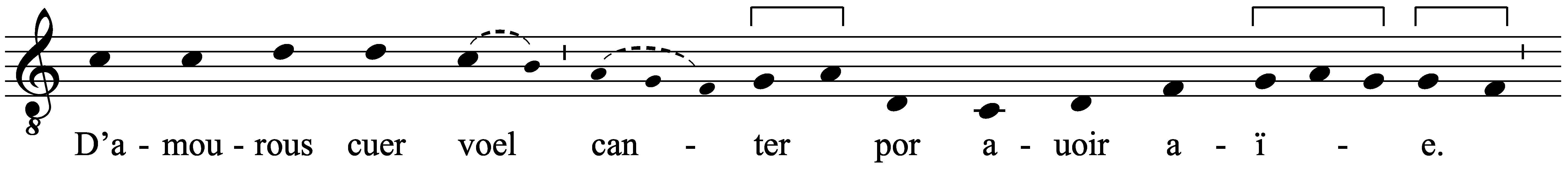 Work musical notation
